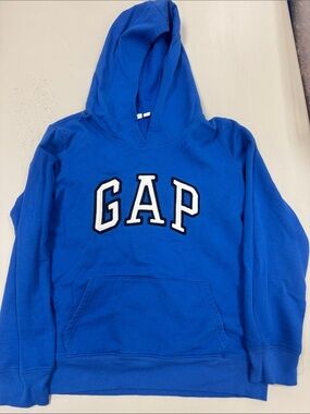 GAP Royal Blue Hooded Sweatshirt with White Logo